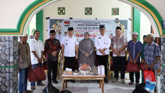 Safari Ramadhan di Pusomaen, Bupati Ronald Kandoli Tekankan Persatuan dan Kepedulian Sosial