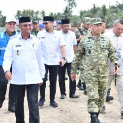 Bupati Oskar Manoppo Dampingi Pangdam XIII Tinjau Lokasi Yonif TP 868Bantong Sakti di Motongkad Utara