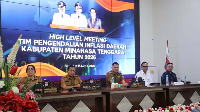 Bupati Ronald Kandoli Buka HLM TPID 2026, Minahasa Tenggara Siapkan Strategi Kendalikan Inflasi