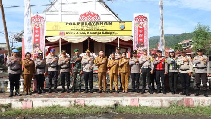 Bupati Ronald Kandoli dan Kapolres Mitra Tinjau Pos Pengamanan Idul Fitri 1447 H di Ratahan dan Belang
