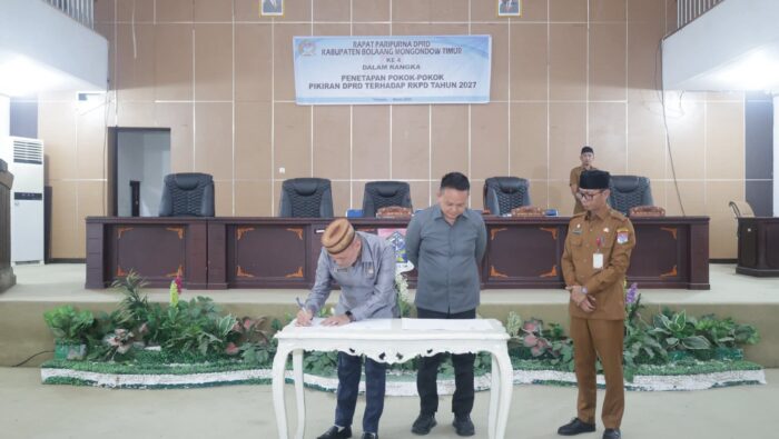 DPRD Boltim Gelar Paripurna Penetapan Pokok-Pokok Pikiran untuk RKPD 2027
