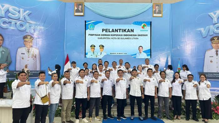 Pengurus Dekopinda Minahasa Tenggara 2026-2030 Resmi Dilantik di Graha Gubernuran Sulut