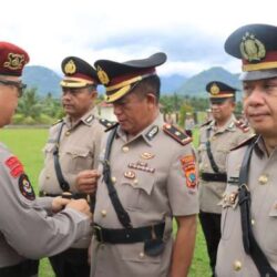 Polres Boltim Gelar Sertijab Sejumlah Pejabat, Kapolres Golfried Pakpahan Tekankan Profesionalisme