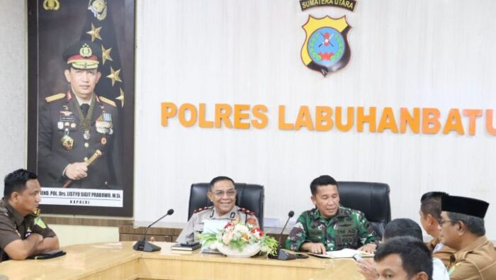 Kasdim 0209/LB Ikuti Rapat Lintas Sektoral Pengamanan Idul Fitri 1447 H