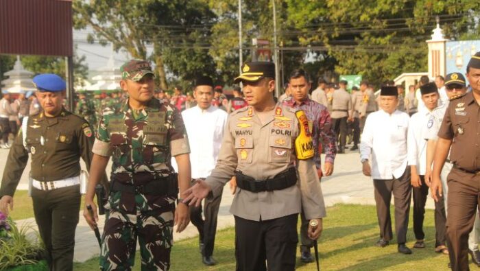 Dandim 0209/LB Hadiri Kegiatan Operasi Ketupat Toba 2026 di Polres Labuhanbatu