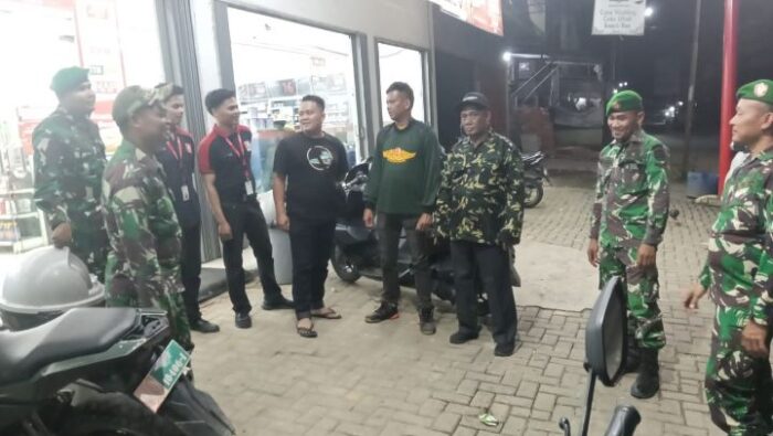 Sinergi TNI–Polri, Koramil 13/AN Perkuat Pengamanan Lebaran di Bilah Hulu