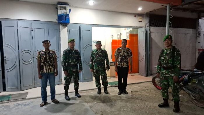 Koramil 13/AN Dan Ormas FKPPI Gelar Patroli Gabungan Di Bilah Hulu