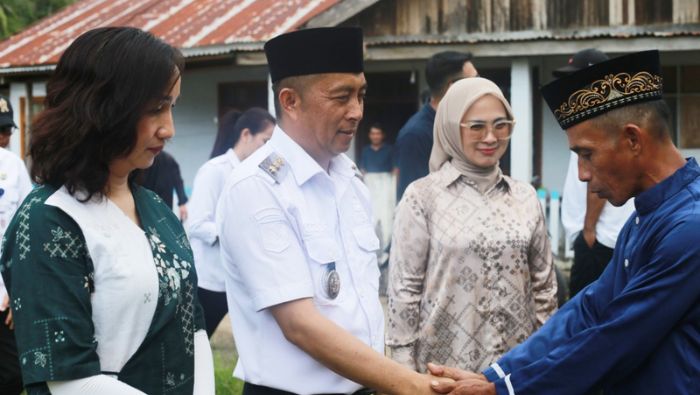 Halal Bihalal di Motongkad, Wabup Boltim Blusukan Sapa Warga hingga Gang Kecil