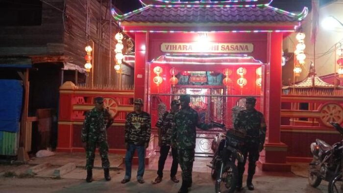 Jaga Kondusifitas Wilayah, Koramil 03/SB Gelar Patroli Gabungan Bersama Ormas di Panai Hilir