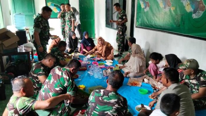 Perkuat Silaturahmi, Koramil 12/LP Gelar Makan Bersama Prajurit Dan Keluarga