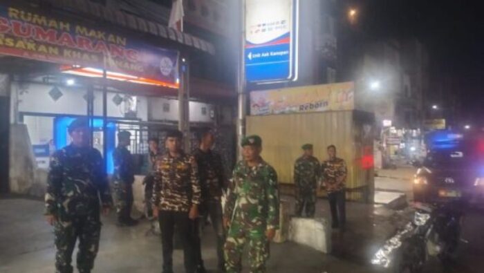 Perkuat Keamanan Wilayah, Koramil 01/AK Dan FKPPI Laksanakan Patroli Di Kualuh Hulu