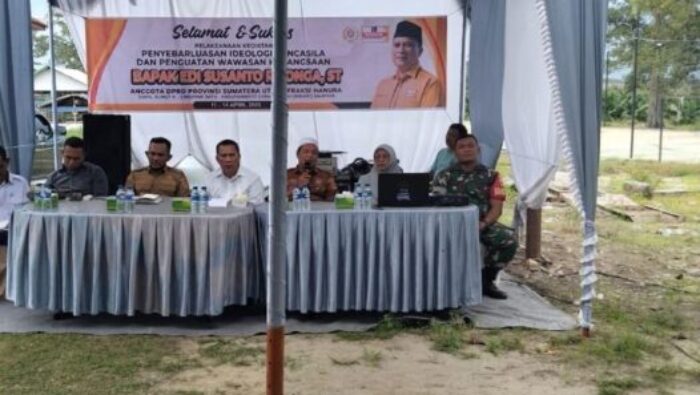 Koramil 13/AN Dukung Serap Aspirasi Dan Edukasi Wawasan Kebangsaan Di Aek Nabara