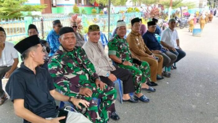 Danramil 12/LP Hadiri Pemakaman Purnawirawan TNI