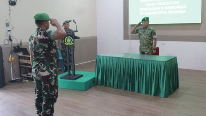 Kasdim 0209/Labuhanbatu Resmi Akhiri Pembekalan Pengamanan PT Bazcorp Citra Indonesia