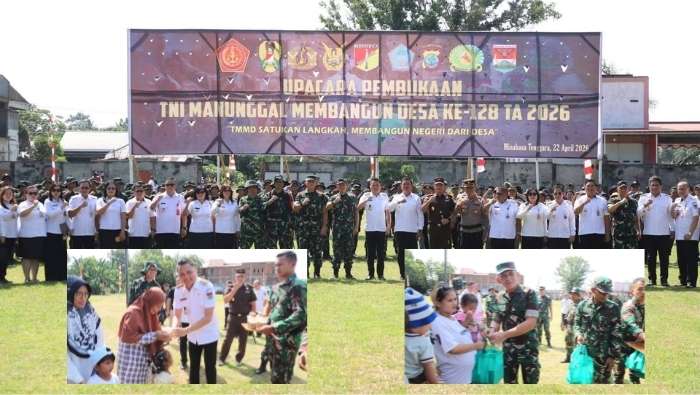 TMMD ke-128 Resmi Dibuka di Mitra, Bupati Ronald Kandoli Tekankan Kekuatan Gotong Royong