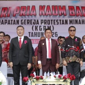 Fredy Tuda Hadiri Ibadah Agung PKB KGPM 2026, Tekankan Peran Strategis Kaum Bapak