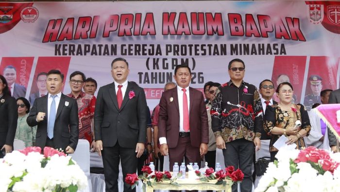 Wabup Fredy Tuda Hadiri Ibadah Agung PKB KGPM 2026, Tekankan Peran Strategis Kaum Bapak