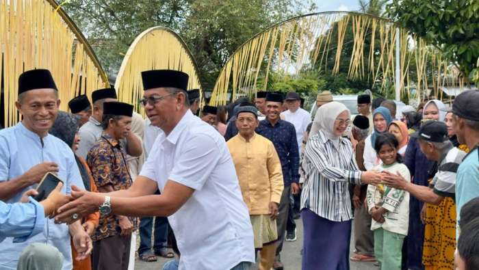 Bupati Oskar Manoppo Ajak Warga Jaga Persatuan Saat Safari Halal Bihalal di Nuangan