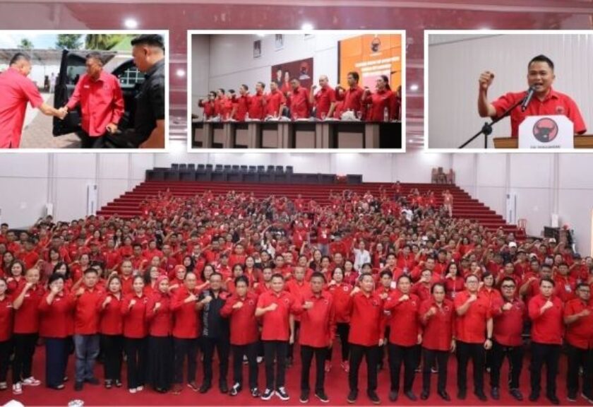 Olly Dondokambey Buka Musancab PDIP Mitra, Target 16 Kursi DPRD Menggema