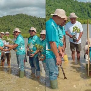 Bupati Oskar Manoppo Pimpin Aksi Tanam Mangrove di Loyow