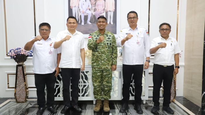 Bupati Ronald Kandoli Sambut Danrem 131Santiago, Perkuat Sinergi Pemkab Mitra dan TNI