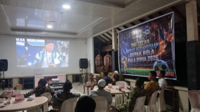 Manfaatkan Semarak Piala Dunia 2026, Koramil 07/AKB Rangkul Seluruh Elemen Warga Perkuat Kemanunggalan TNI-Rakyat