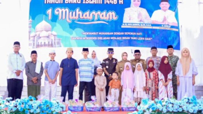 Hadiri Peringatan Tahun Baru Islam, Kodim 0209/Labuhanbatu Perkokoh Persatuan Dan Bagikan Santunan Sosial