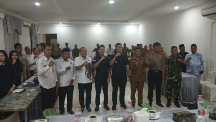 Dukung Pengawasan Terpadu, Koramil 01/Aek Kanopan Hadiri Rakor TIMPORA Tingkat Kabupaten Labuhanbatu Utara