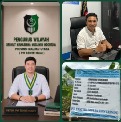 Foto Istimewa: (Ketua SEMMI Maluku Utara Sarja Hi Rivai dan Rekanan M Saldy Kharie)