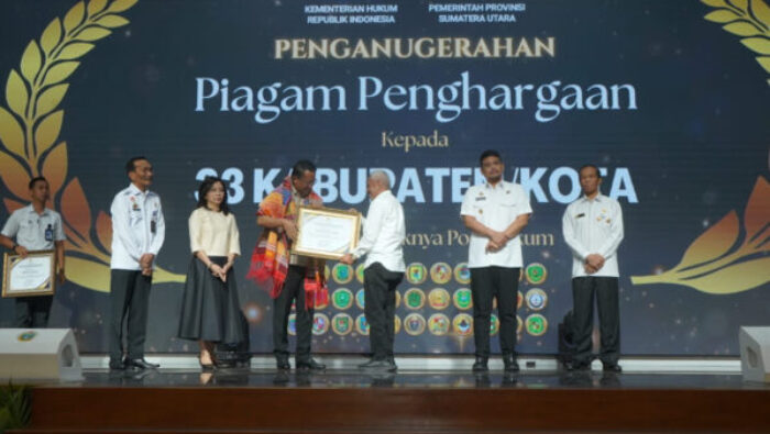 Batu Bara Raih Penghargaan Kemenkum RI, 151 Pos Bantuan Hukum Aktif di Desa