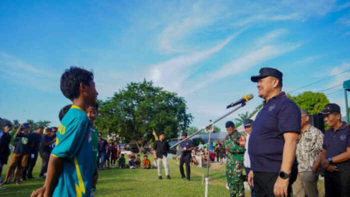Bupati Batu Bara Resmi Buka Turnamen Sepak Bola Pemuda Sei Balai Cup II Tahun 2026