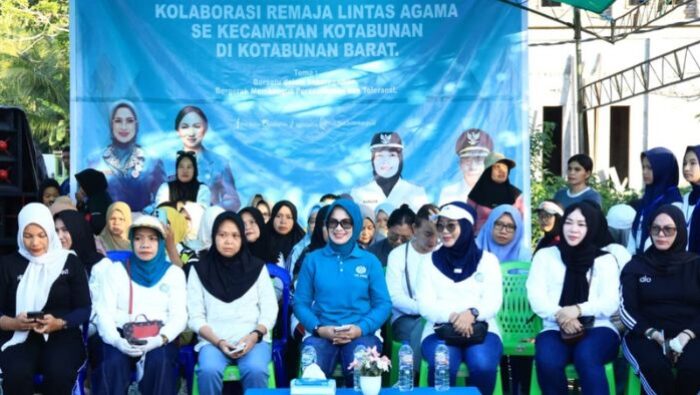 Ketua TP PKK Boltim Dukung Gerakan Remaja Lintas Agama Lewat Aksi Jumat Bersih di Kotabunan