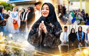 Angelina Sondakh Hadir di Tutuyan, Safari Dakwah BKMT Sulut Berlangsung Khidmat