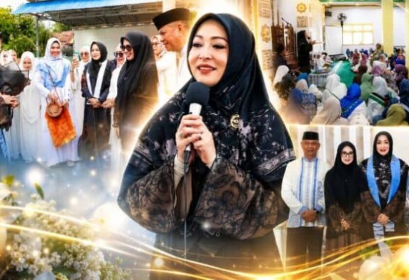 Angelina Sondakh Hadir di Tutuyan, Safari Dakwah BKMT Sulut Berlangsung Khidmat