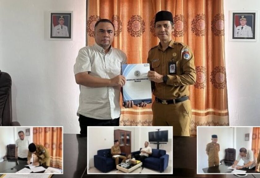 Universitas Muhammadiyah Manado dan Diskominfo Boltim Resmi Teken Kerja Sama Strategis Pengembangan SDM