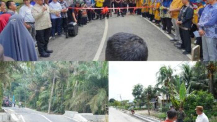 Bupati Batu Bara Hadiri Syukuran Rampungnya Jalan Aspal Program Inpres Jalan Daerah di Perkebunan Petatal