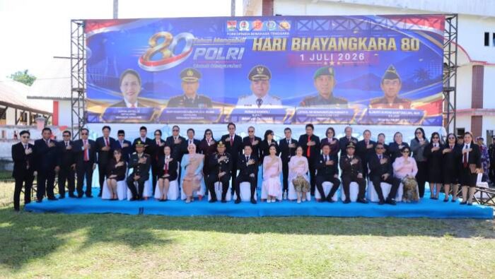 Bupati Ronald Kandoli Hadiri Upacara HUT Bhayangkara ke-80, Tegaskan Pentingnya Sinergi untuk Minahasa Tenggara
