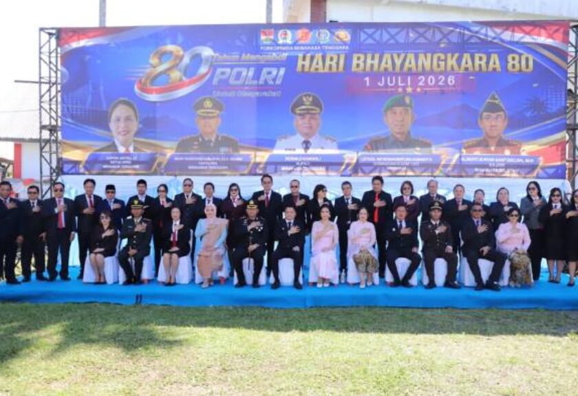 Bupati Ronald Kandoli Hadiri Upacara HUT Bhayangkara ke-80, Tegaskan Pentingnya Sinergi untuk Minahasa Tenggara