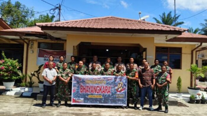 Kunjungi Polsek Wilayah, Koramil 01/Aek Kanopan Ucapkan Selamat Hari Bhayangkara Dan Perkuat Sinergi