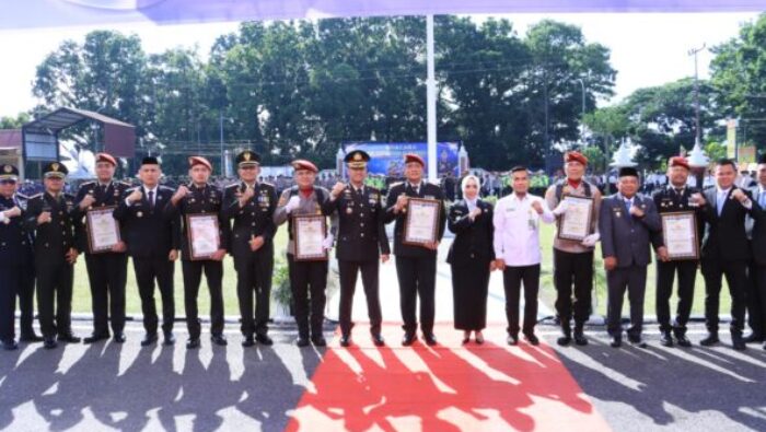 Penuh Makna Dan Semarak, Polres Labuhanbatu Gelar Upacara, Penghargaan, Dan Syukuran HUT Bhayangkara