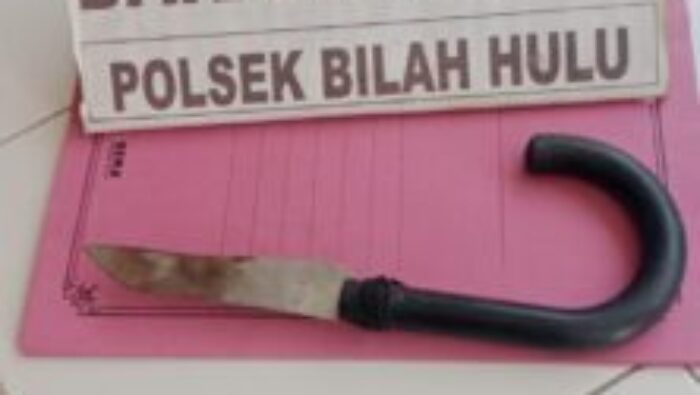 Personel Unit Reskrim Amankan Pria Diduga Lakukan Pengancaman Gunakan Senjata Tajam