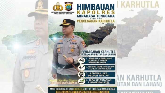 Kapolres Minahasa Tenggara Ajak Warga Bersatu Cegah Karhutla Sejak Dini