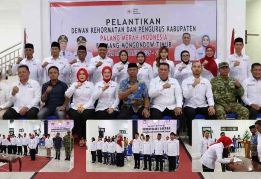 Pengurus PMI Boltim 2026-2031 Resmi Dilantik, Rosita Manoppo-Pobela Siap Perkuat Misi Kemanusiaan