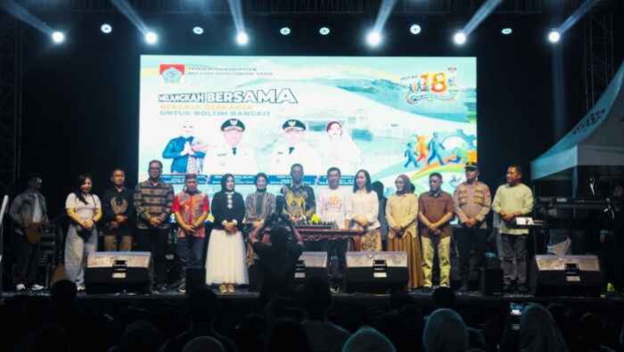 Puncak HUT ke-18 Boltim Meriah, Bupati Oskar Manoppo Ajak Generasi Muda Jadi Pelopor Kemajuan Daerah