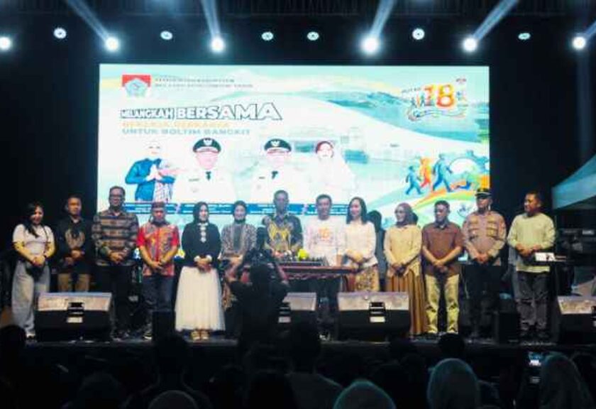 Puncak HUT ke-18 Boltim Meriah, Bupati Oskar Manoppo Ajak Generasi Muda Jadi Pelopor Kemajuan Daerah