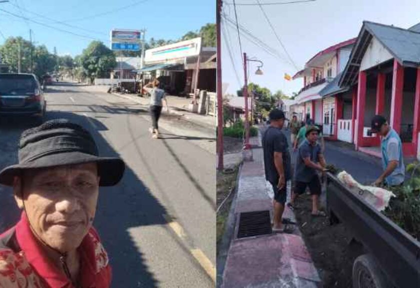 Sambut Pengucapan Syukur, Warga Minanga Timur Bersatu Bersihkan Desa dengan Semangat Gotong Royong