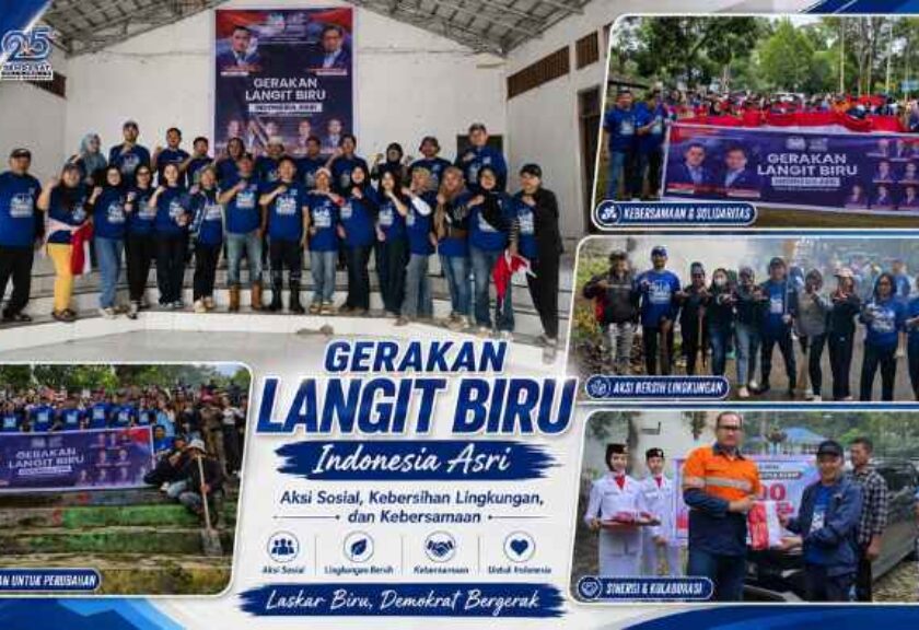 Sinergi Pemkab dan Demokrat Boltim Hidupkan Semangat Gotong Royong Lewat Aksi Bersih Danau Mooat