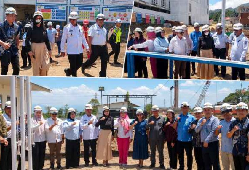 Bupati Oskar Manoppo Dampingi Ketua Komisi IX DPR RI Tinjau Pembangunan RSUD Boltim