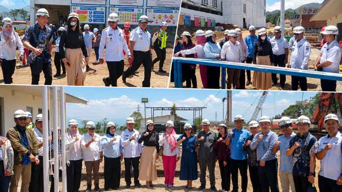 Bupati Oskar Manoppo Dampingi Ketua Komisi IX DPR RI Tinjau Pembangunan RSUD Boltim