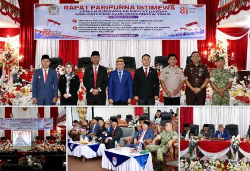 Bupati Oskar Manoppo dan Wabup Argo Sumaiku Hadiri Paripurna DPRD Boltim, Bahas Arah Kebijakan Nasional